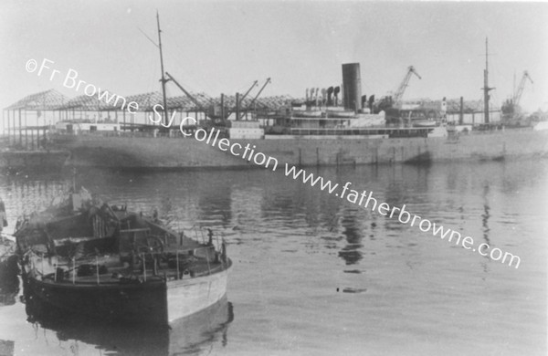 THE S.S. PORT MELBOURNE IN DOCK